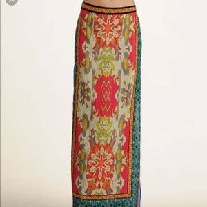 Flying tomato scarf print max skirt